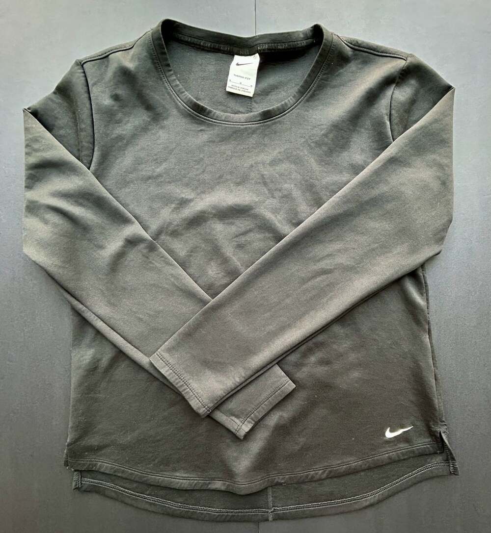 Nike Therma-Fit Long Sleeve Shirt Size M Black